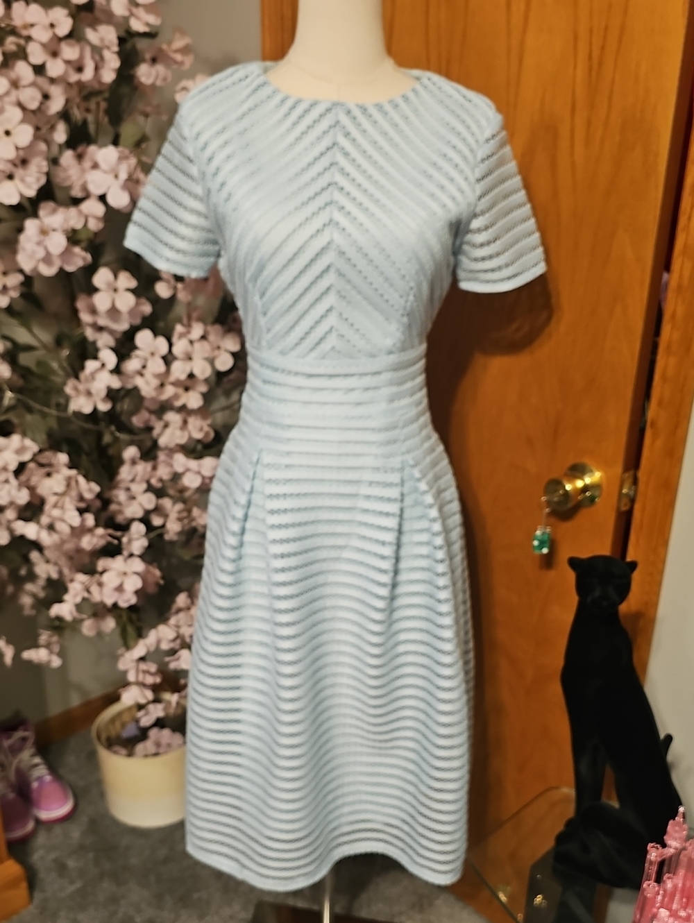 Anthropologie X Boohoo Cinderella Blue Dress